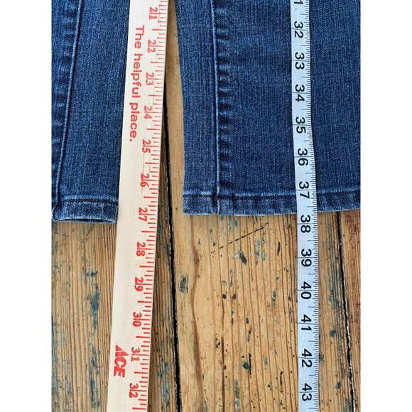 Liz Claiborne Petite Slim Power Super Stretch Denim Jeans Dark Wash Cotton 10P - Picture 8 of 8